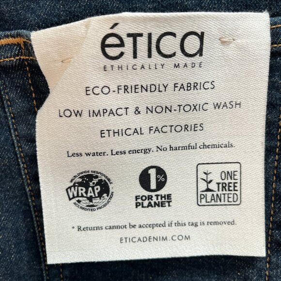 Etica Anya High Rise‎ Modern Flare Jeans Denim in Storm Chaser NEW Size 24 - Picture 4 of 8